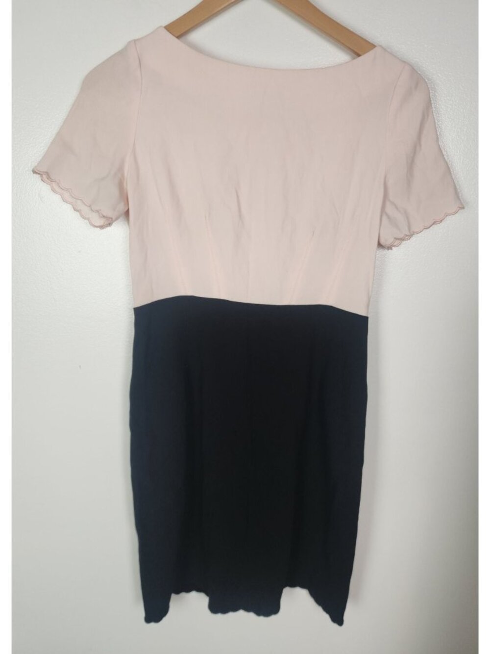 Claudie Pierlot Women's Sz. 36 Short Sleeve Pink & Black Short Dress